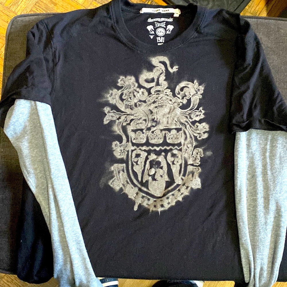 GUESS JEANS faux long sleeve T-shirt size XXL mens